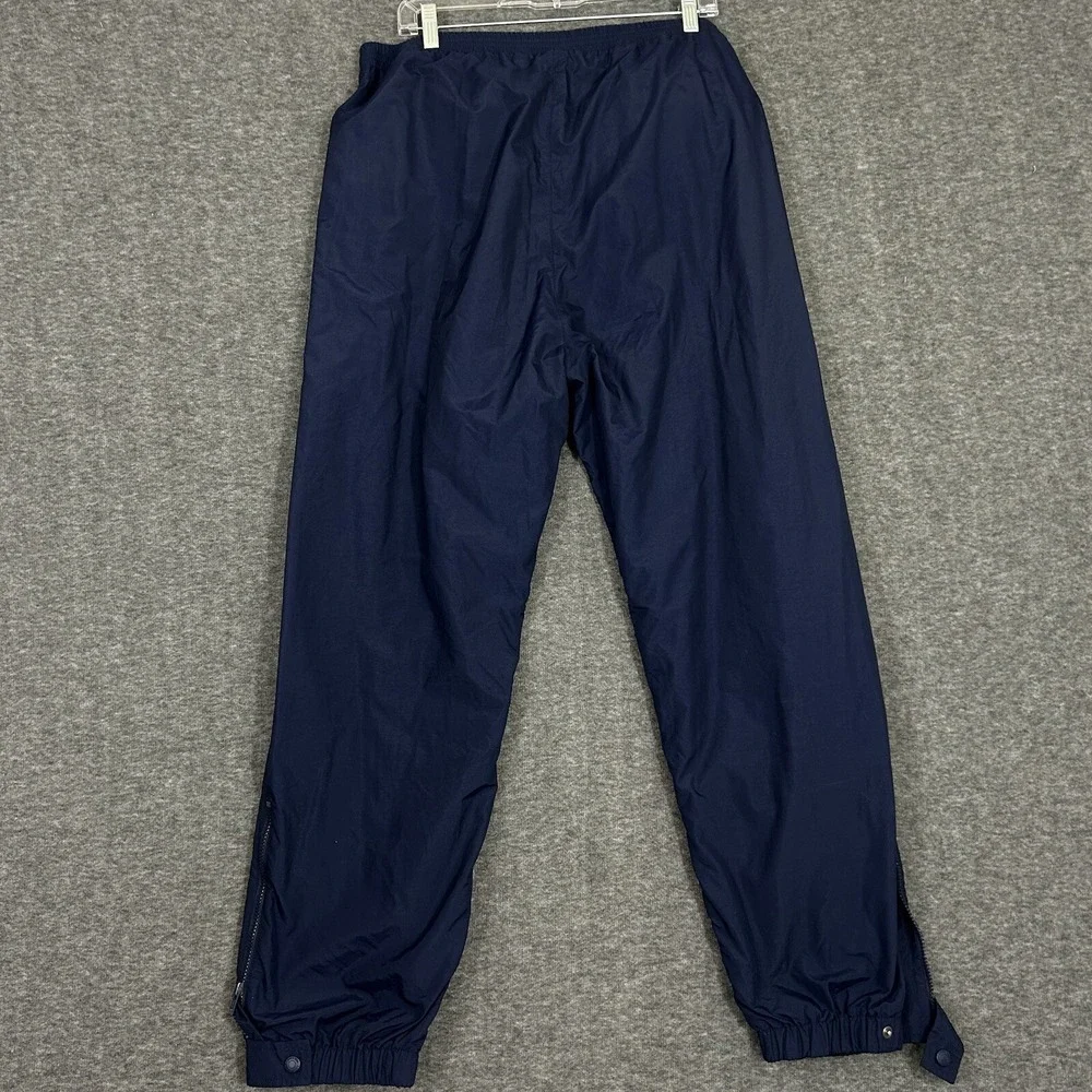 Vtg Eddie Bauer‎ Rain Pants Men's Medium Navy Waterproof Outdoor Seam Sealed